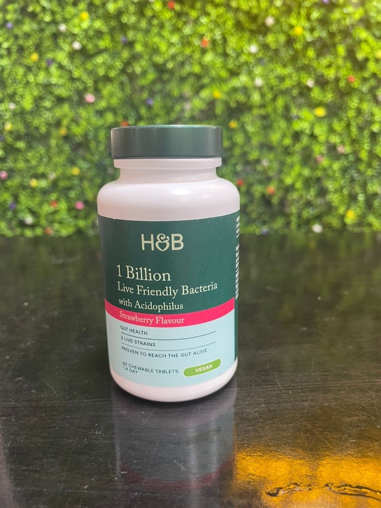 H&B 1 BILLION LIVE FRIENDLY BACTERIA 60 TAB