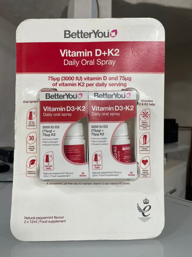 VITAMIN D+K2 DAILY ORAL SPRAY