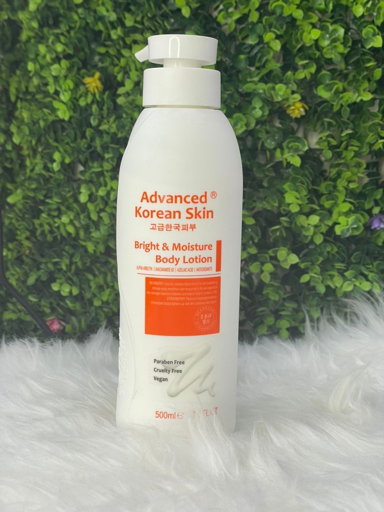 ADVANCE KOREAN BODY Bright & Moisture body Lotion 500ml