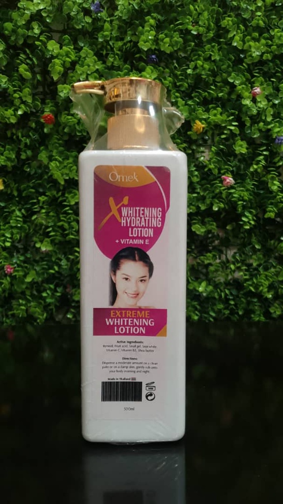 OMEK X WHITENING VITAMIN E HYDRATING WHITE LOTION 500ml