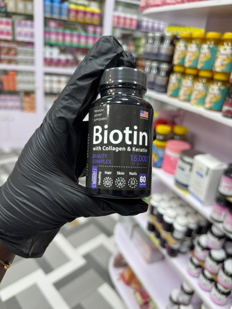 BIOTIN WITH COLLAGEN AND KERATIN PREMUIM DIETARY SUPPLEMENT