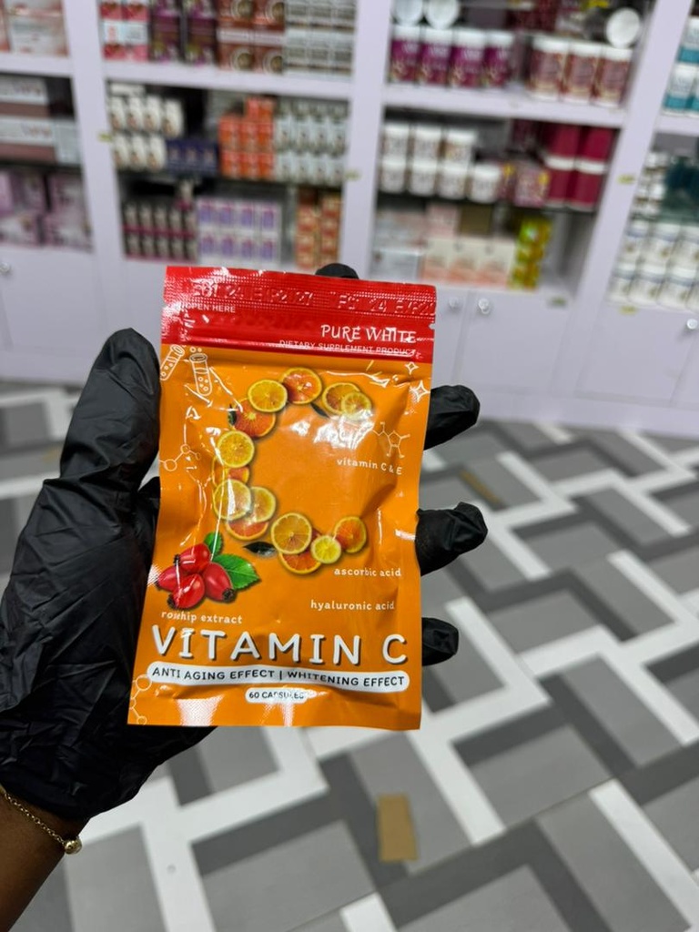 PURE WHITE DIETARY SUPPLEMENT PRODUCT VITAMIN C