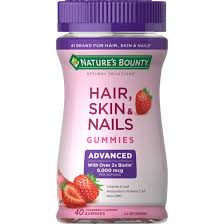 NATURES BENEFIT HAIR SKIN AND NAILS GUMMIES 6000mcg