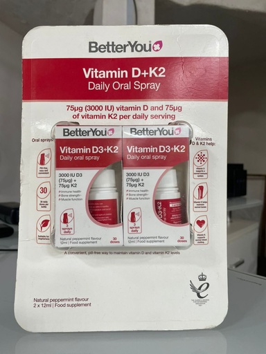 [19124] VITAMIN D+K2 DAILY ORAL SPRAY