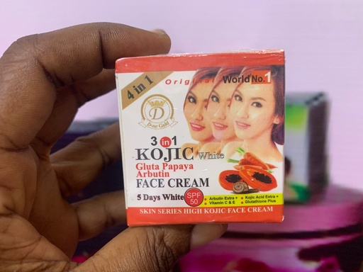 [5543] KOJIC WHITE GLUTA PAPAYA ARBUTIN FACE CREAM 50g