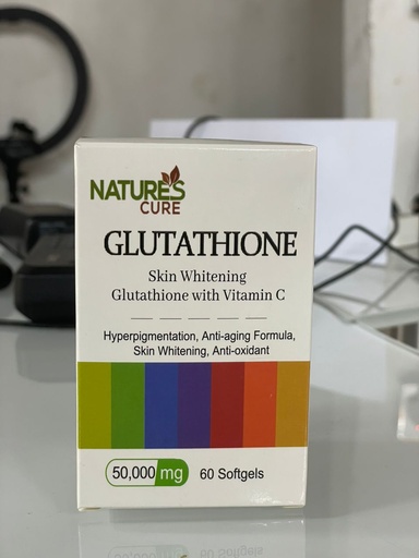 NATURES CURE GLUTATHIONE SKIN WHITENING WITH VIT. C 50000mg