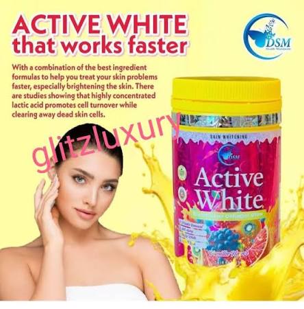 DSM ACTIVE WHITE GLUTATHIONE COLLAGEN GLOW VANILLA FLAVOUR