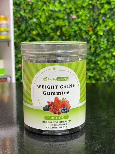 HERBAL REMEDY WEIGHT GAIN + GUMMIES SUPPLEMENT