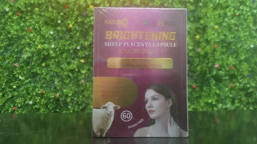 [9611] NATURES CURE BRIGHTENING SHEEP PLACENTA CAPSULE 39000mg